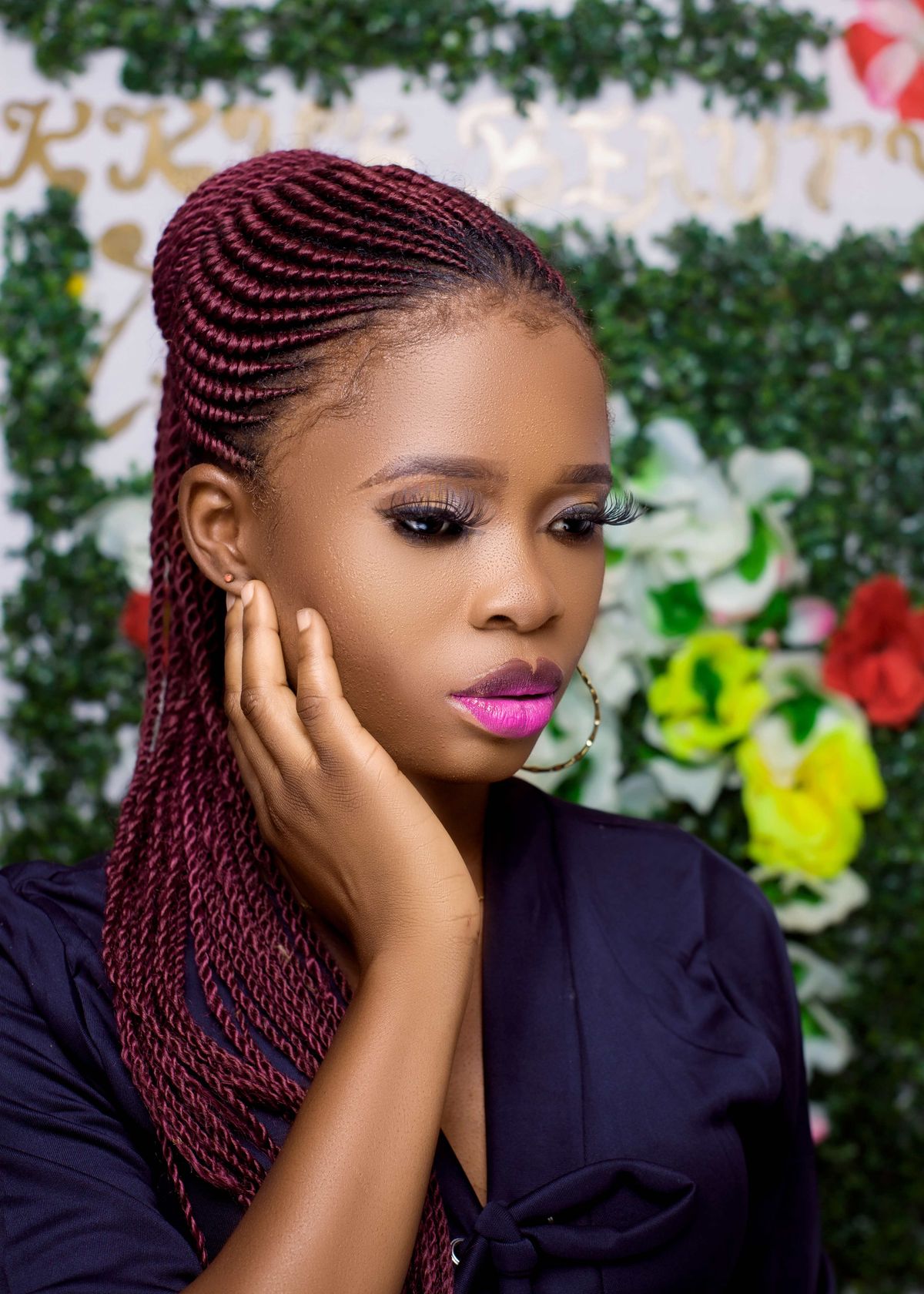 Knotless braids couleur