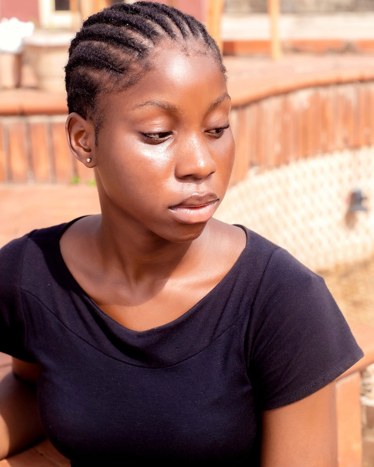 Cornrows nattes collées